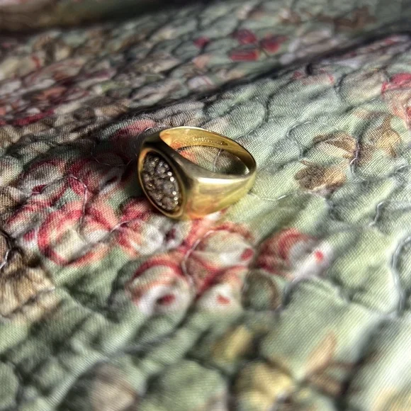 14k Gold Diamond Mens Ring